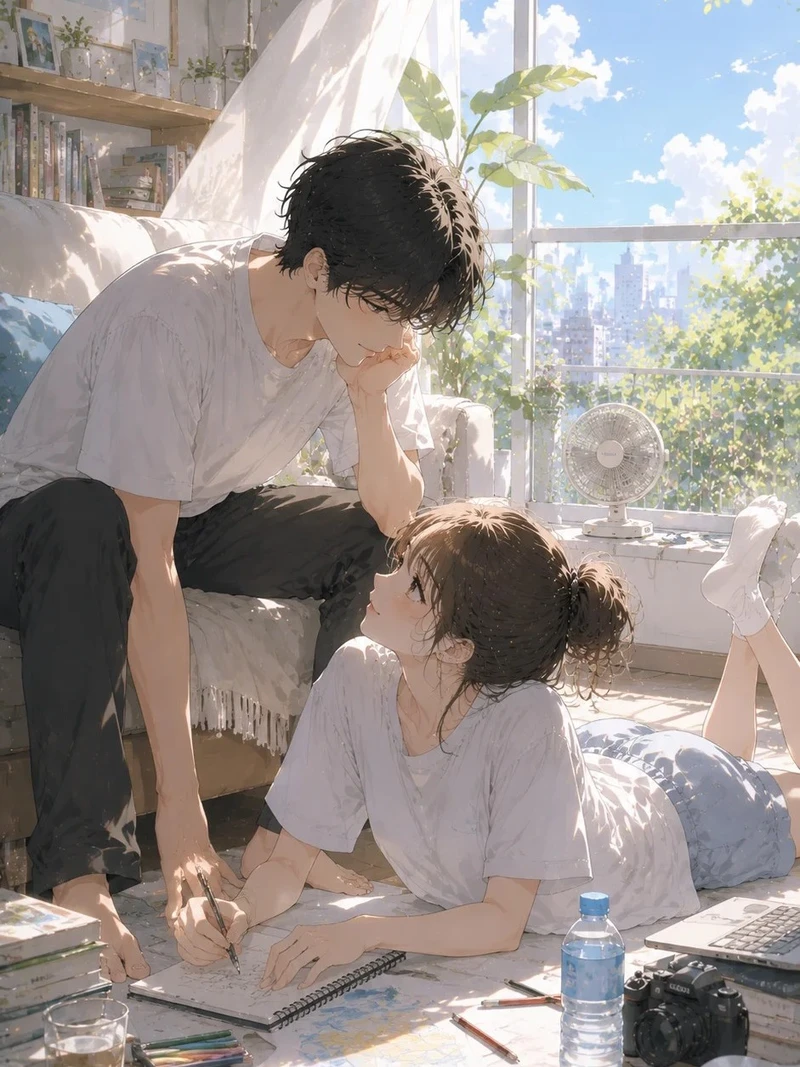 tâm trạng ảnh anime chill dành cho những ngày mưa