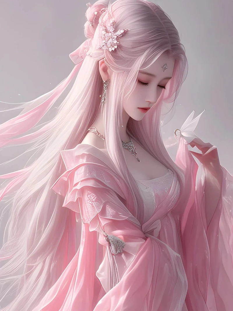 tóc hồng nữ anime ảnh đẹp cho người thích sự dễ thương