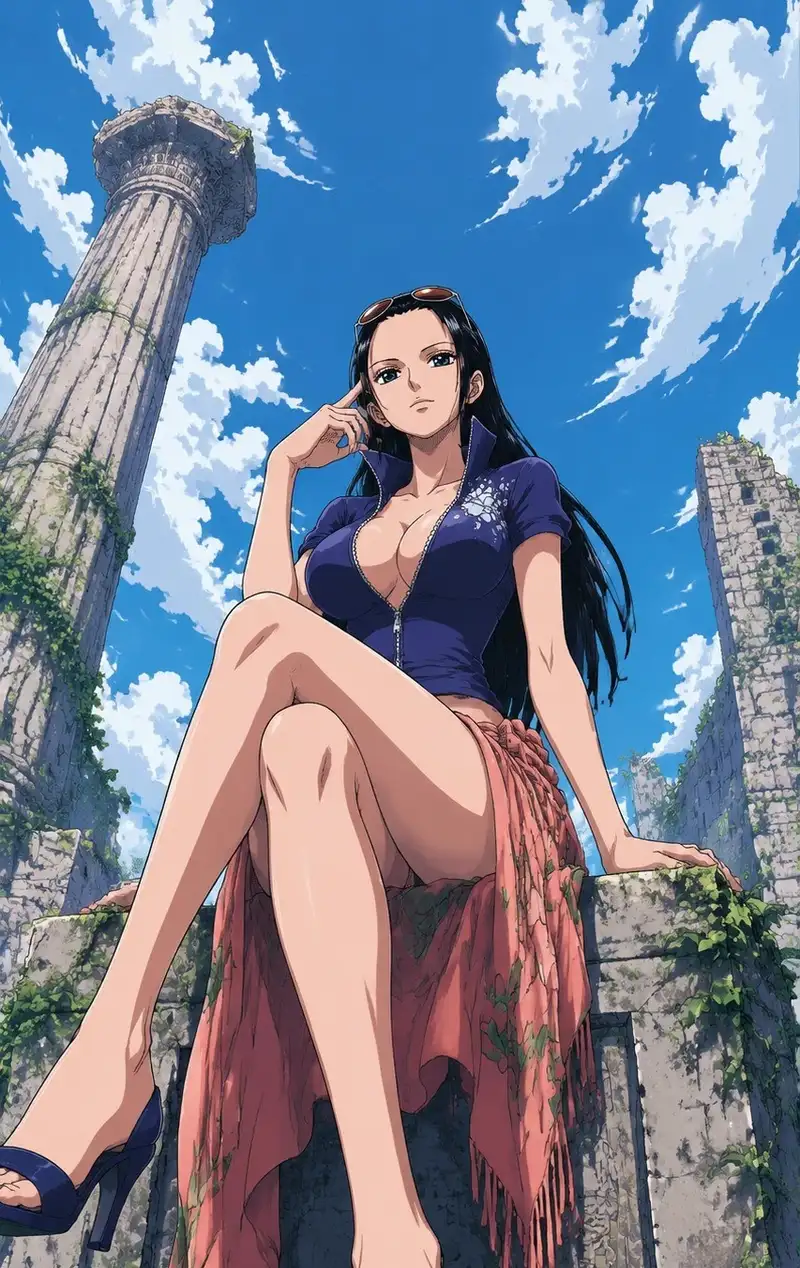 ảnh Nico Robin làm hình nền điện thoại