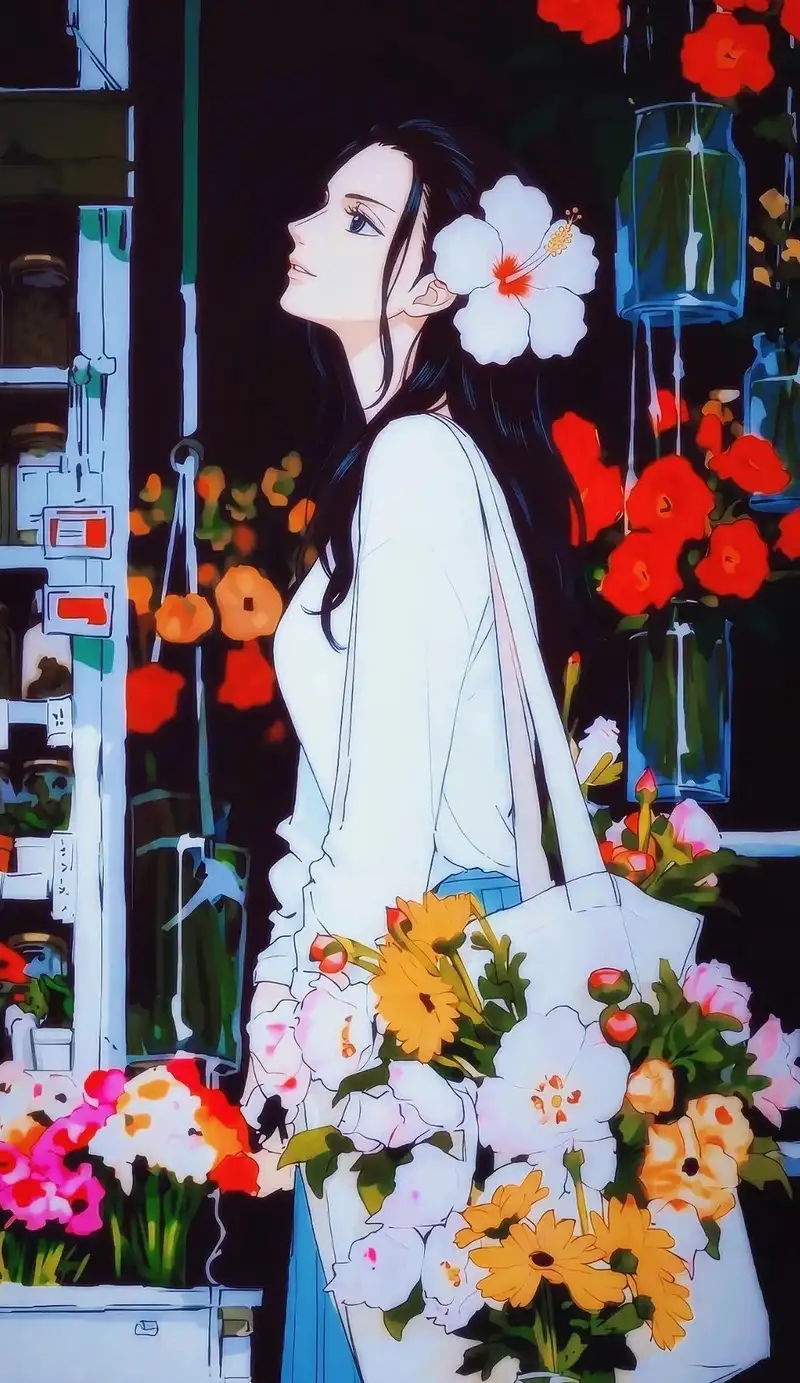 ảnh Nico Robin làm hình nền máy tính