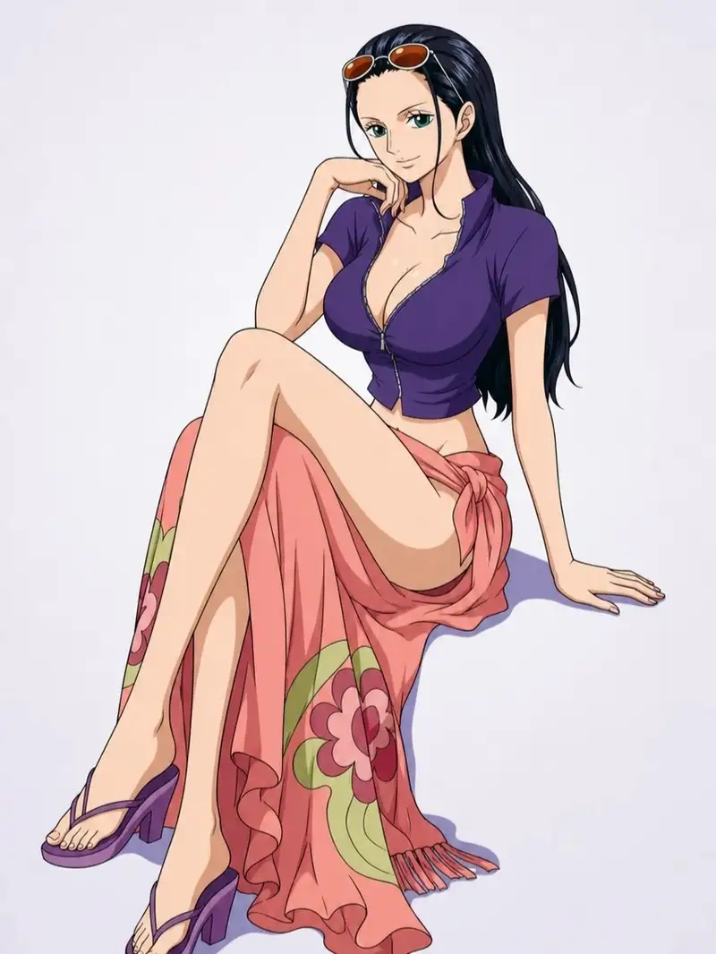 ảnh Nico Robin phong cách ngầu cực chất