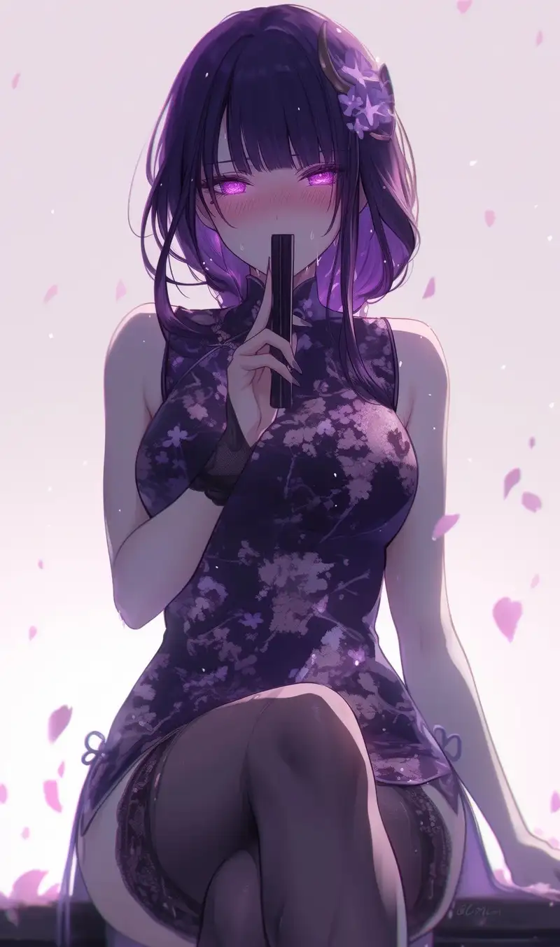 ảnh anime màu tím fantasy ấn tượng