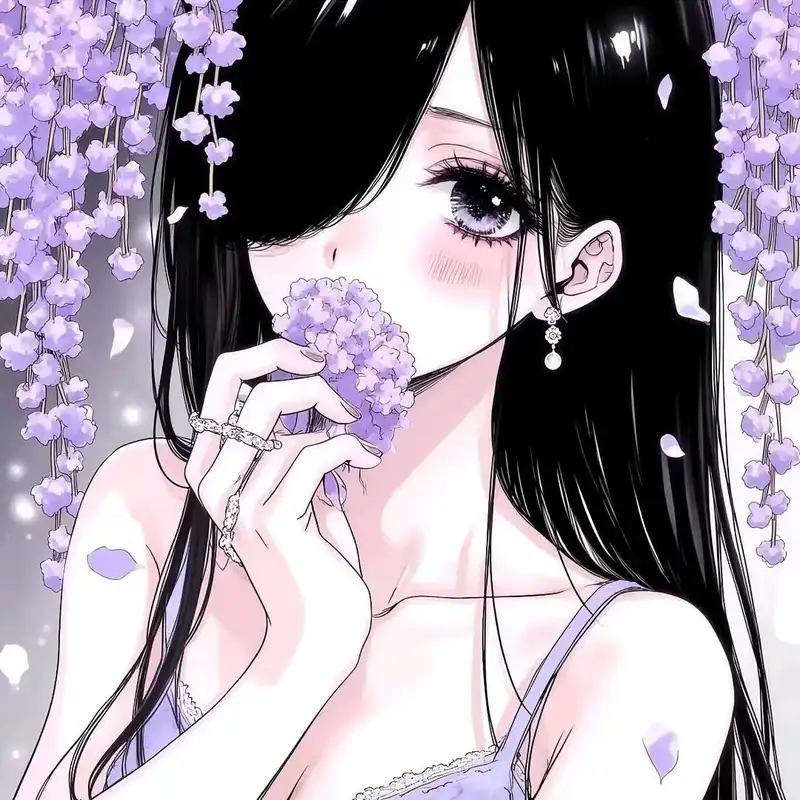 ảnh anime màu tím nam cool ngầu