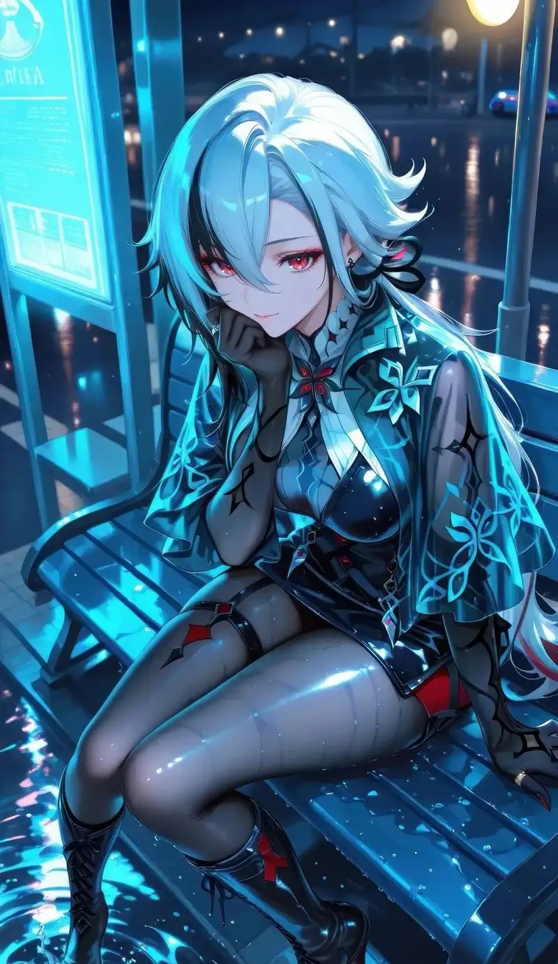 ảnh anime màu xanh dương dành cho avatar