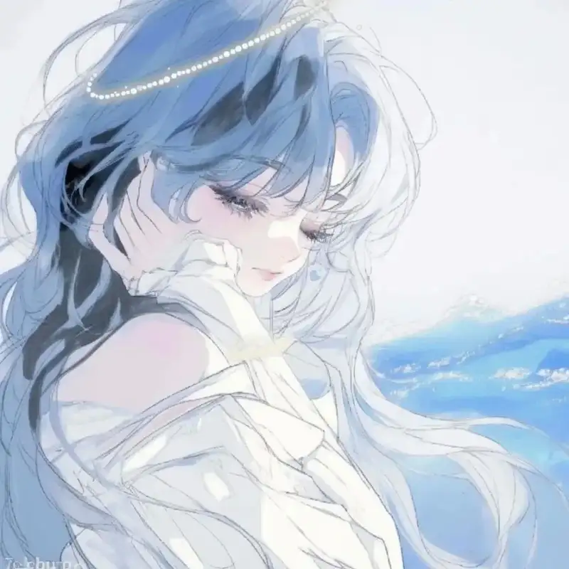 ảnh anime màu xanh dương mới nhất
