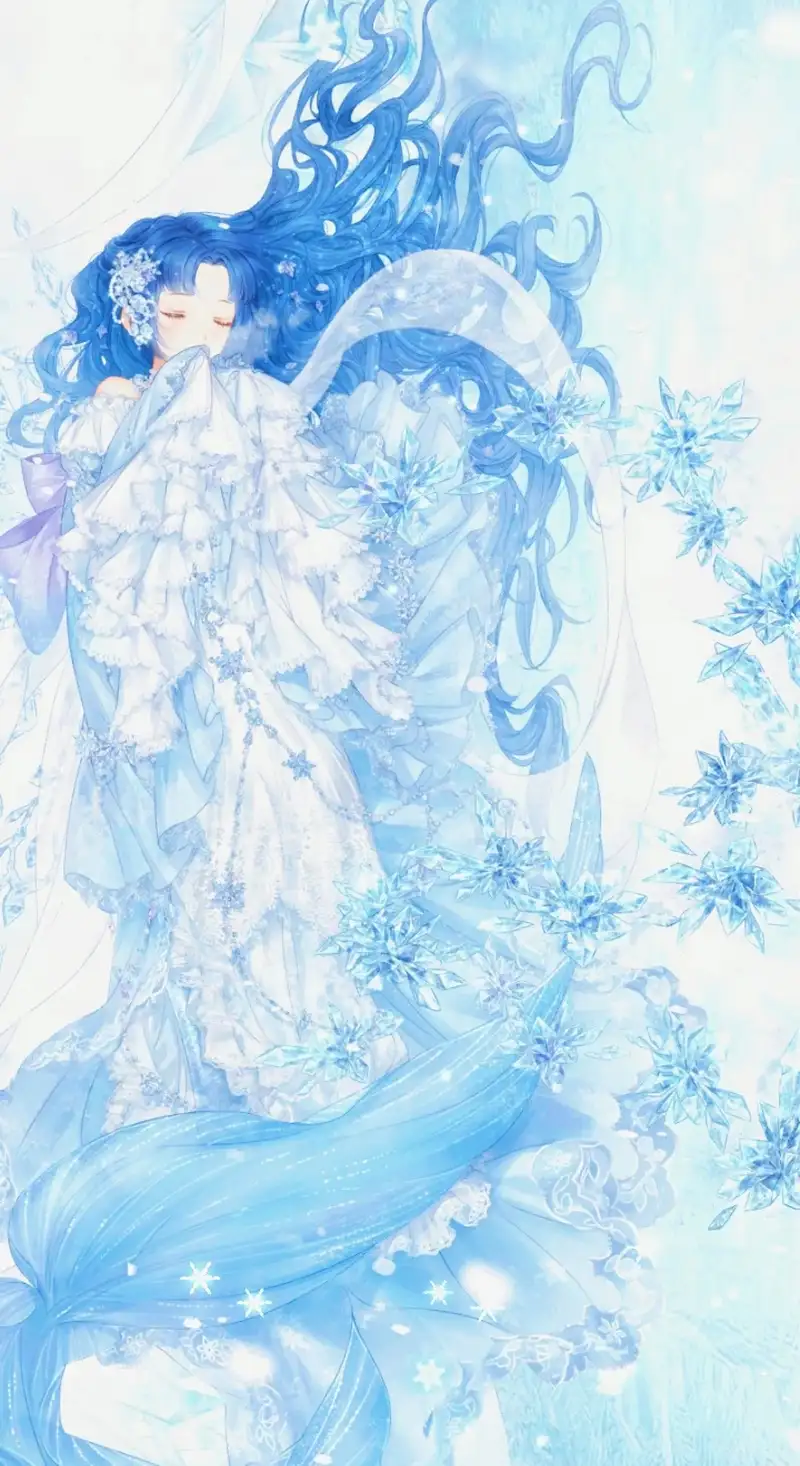 ảnh anime màu xanh dương nổi bật