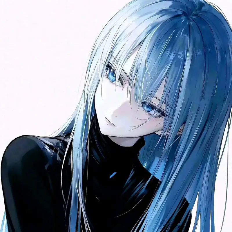 ảnh anime màu xanh dương phong cách đẹp