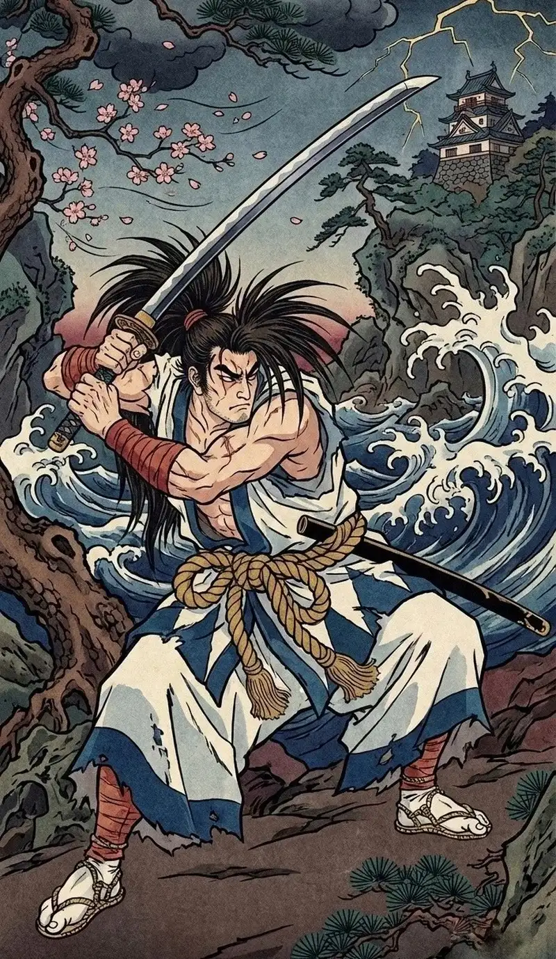 ảnh anime nam cổ trang làm hình nền