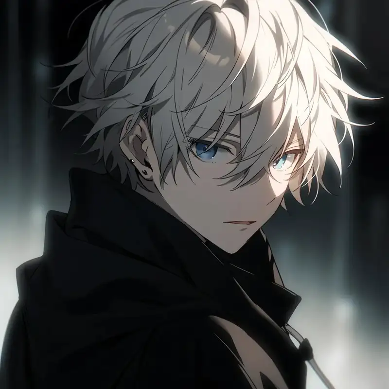 ảnh anime nam tóc trắng đẹp nhất