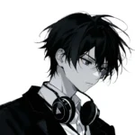 ảnh anime nam trắng đen cool ngầu