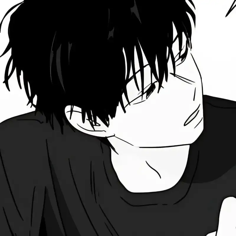 ảnh anime nam trắng đen dành cho điện thoại