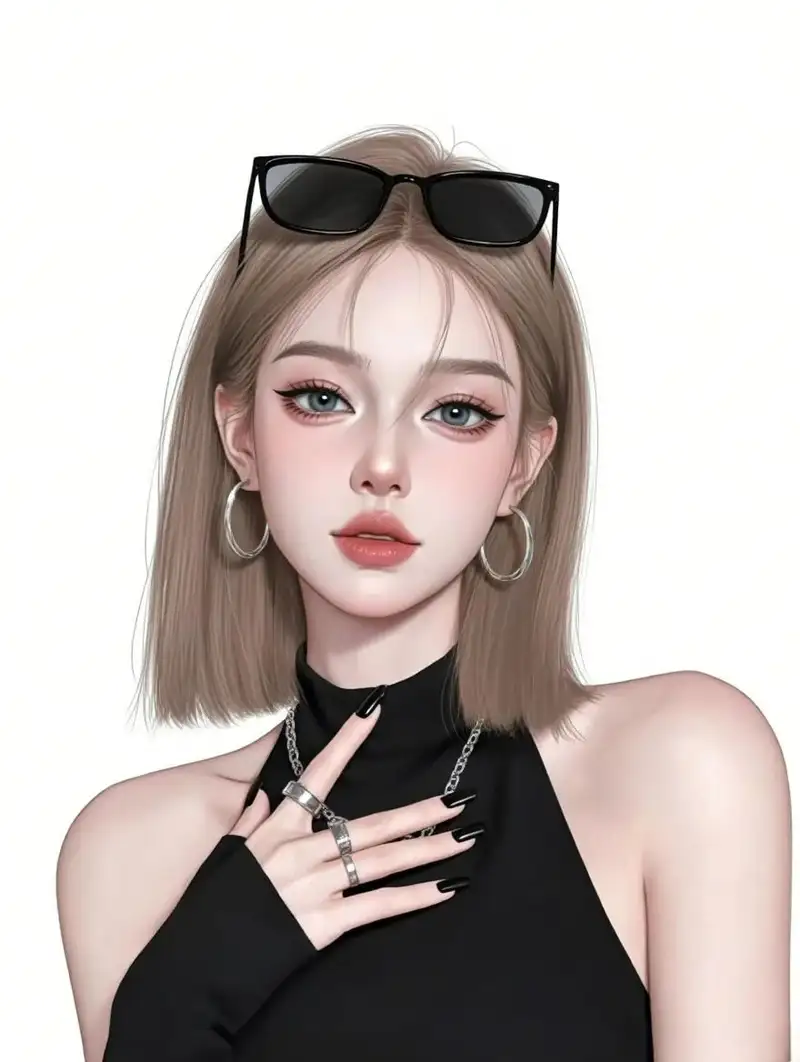 ảnh anime nữ tóc ngắn dành cho avatar