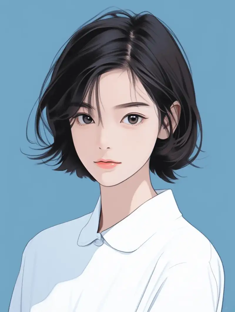 ảnh anime nữ tóc ngắn tóc bob đẹp