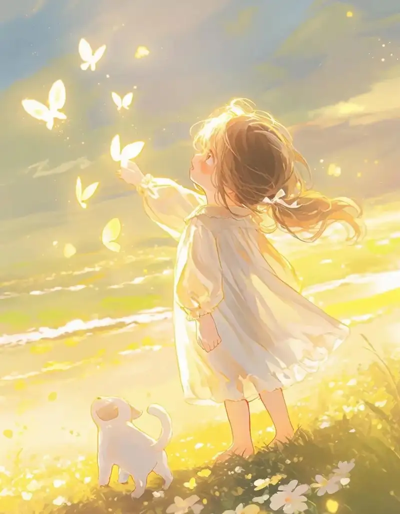 ảnh anime sáng với tạo hình đẹp