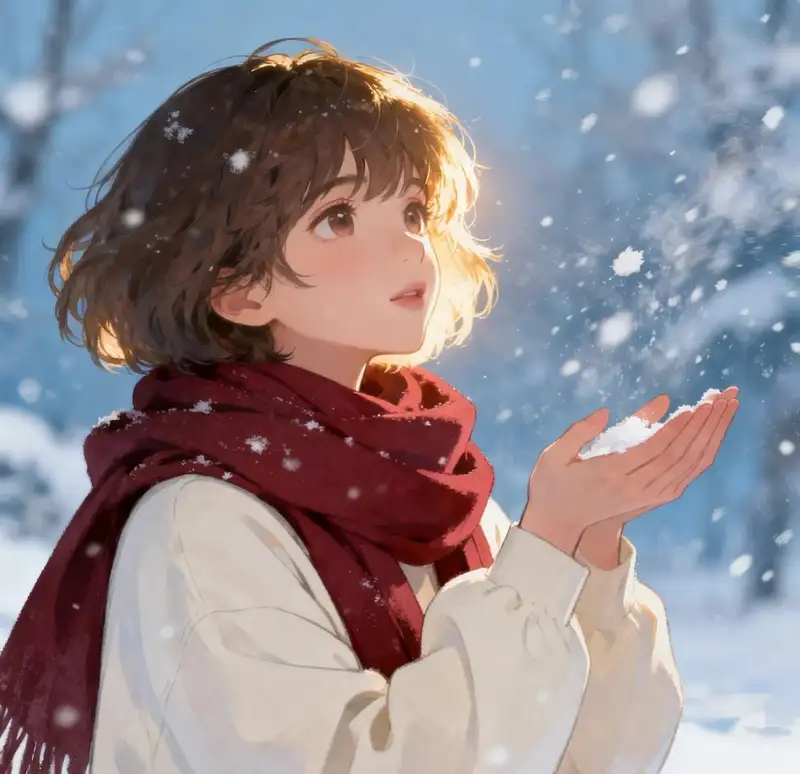 ảnh tuyết rơi anime Full HD đẹp