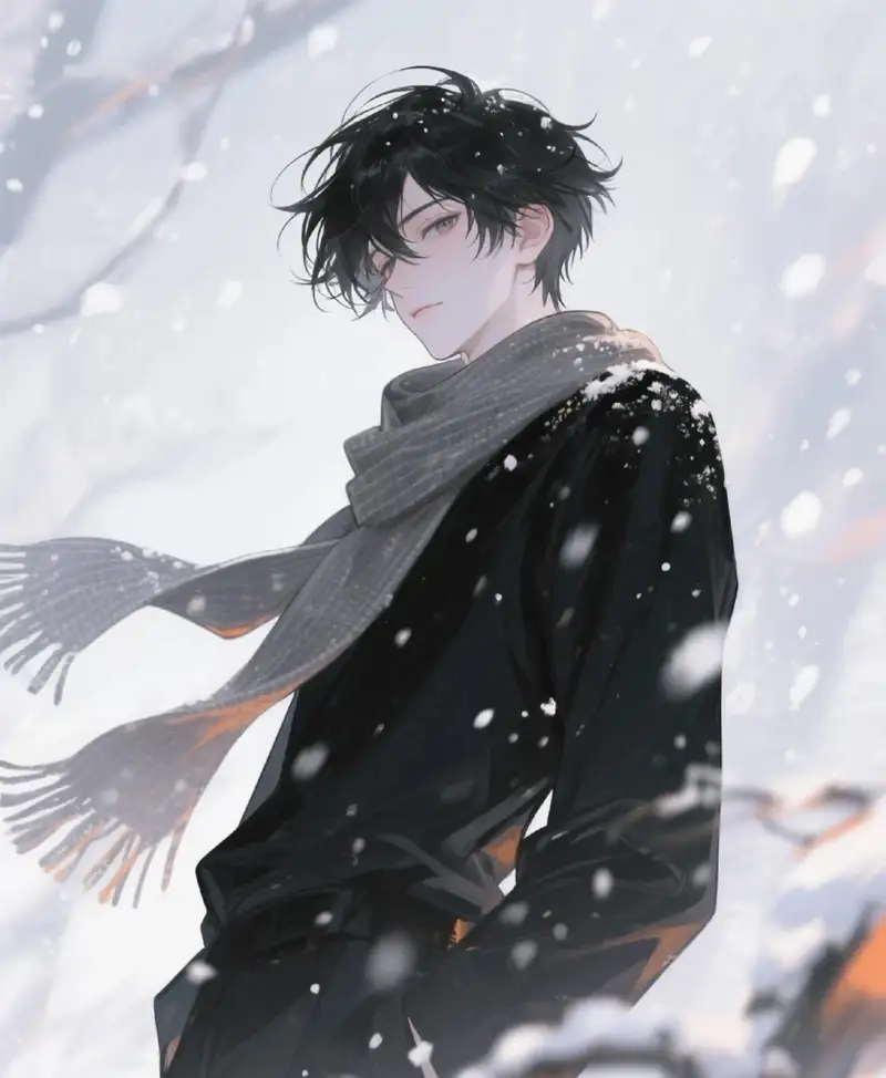 ảnh tuyết rơi anime cô gái mùa đông