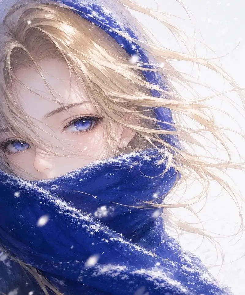 ảnh tuyết rơi anime khung cảnh mùa đông