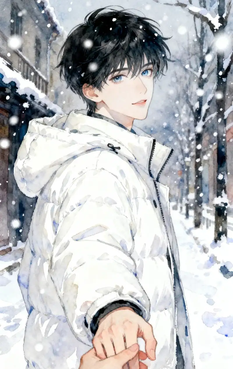 ảnh tuyết rơi anime lạnh giá thơ mộng