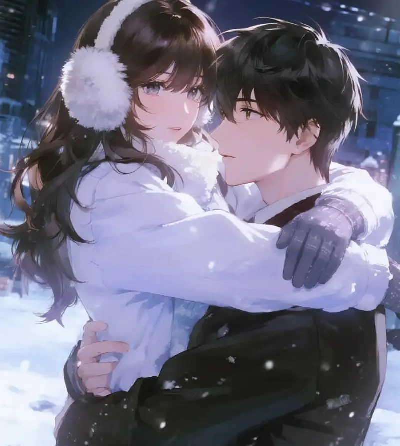 ảnh tuyết rơi anime phong cách Nhật Bản