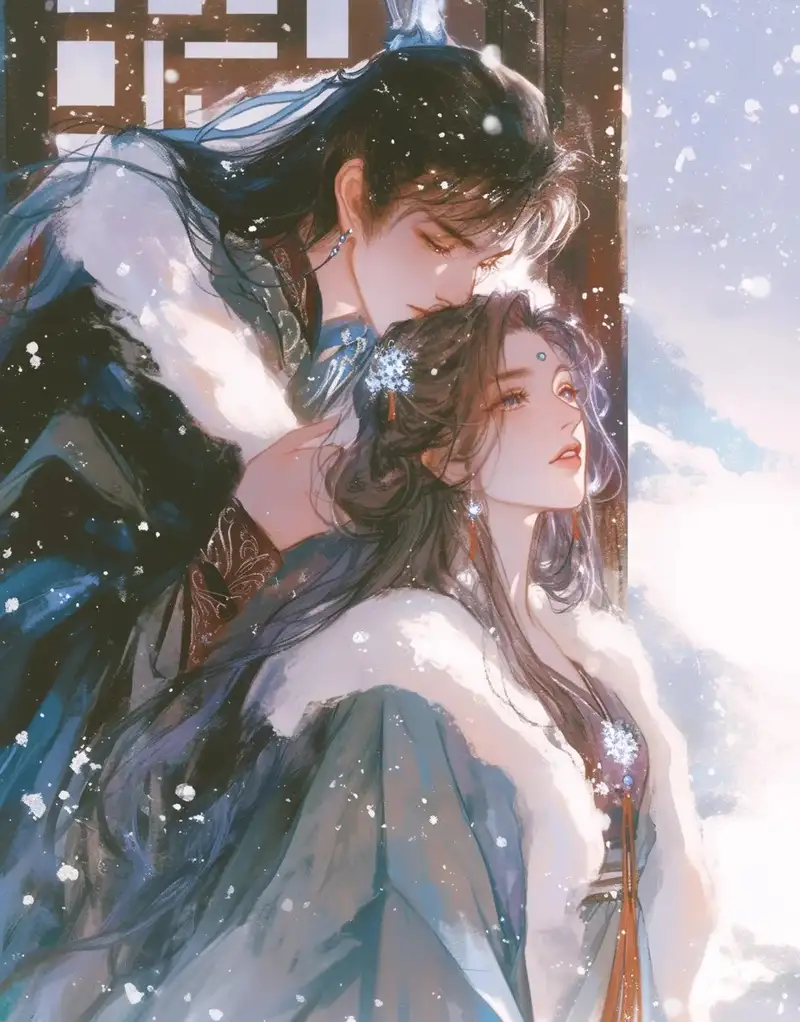 ảnh tuyết rơi anime phong cảnh cực chill