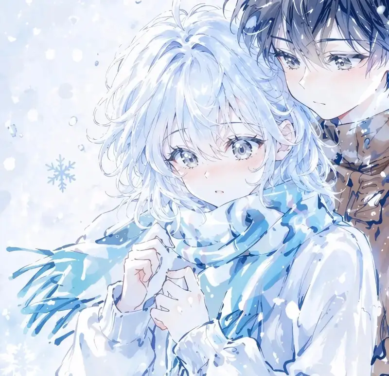ảnh tuyết rơi anime tuyết rơi dày