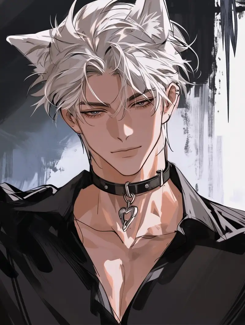 anime ảnh nam tóc trắng đẹp