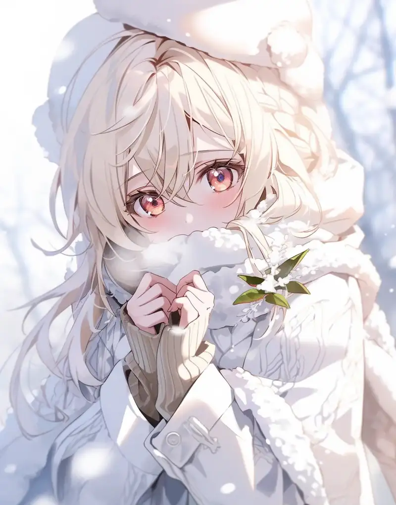 anime ảnh tuyết rơi hình nền đẹp