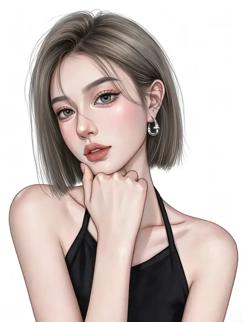 anime dễ thương ảnh anime nữ tóc ngắn