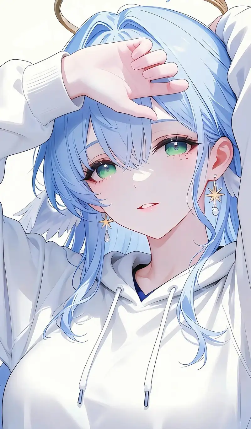 anime màu xanh dương ảnh