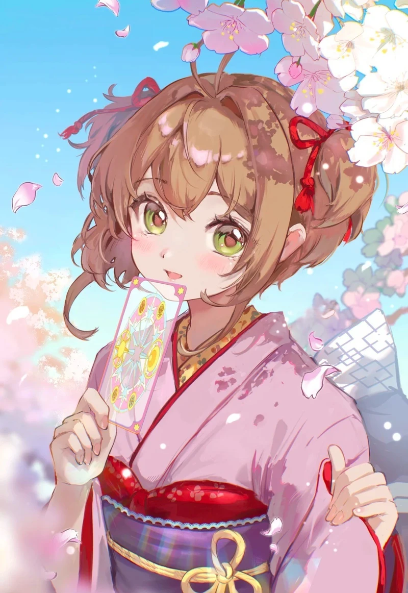 anime nữ mặc kimono hình ảnh full hd