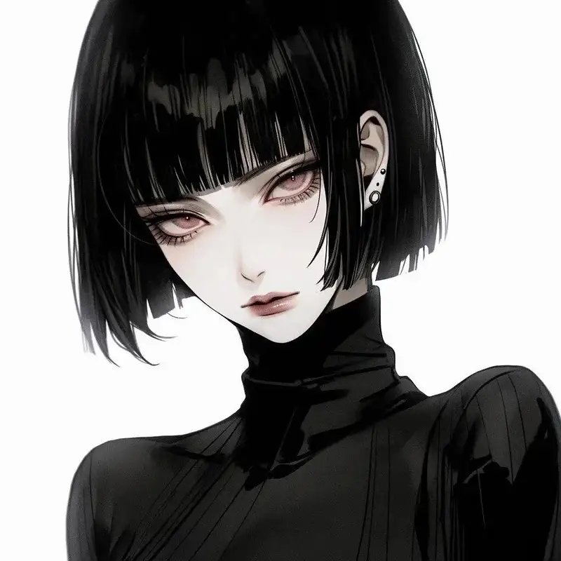 anime tóc ngắn nữ ảnh dễ thương