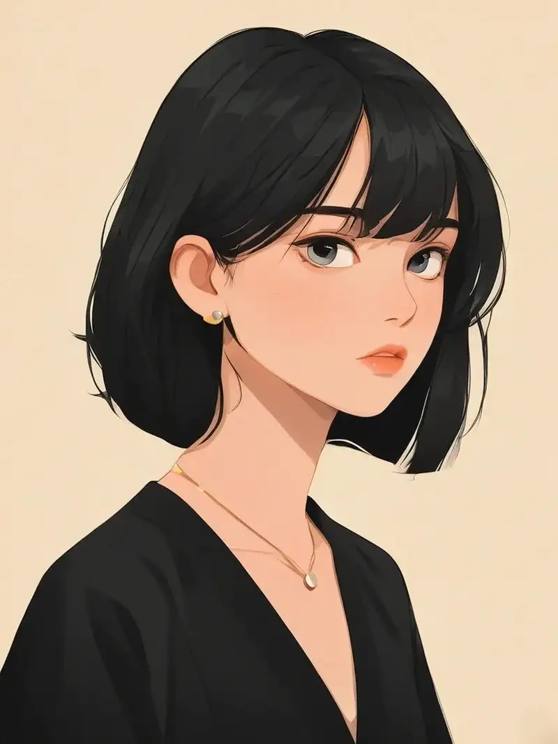 đẹp ảnh anime nữ tóc ngắn chất lượng