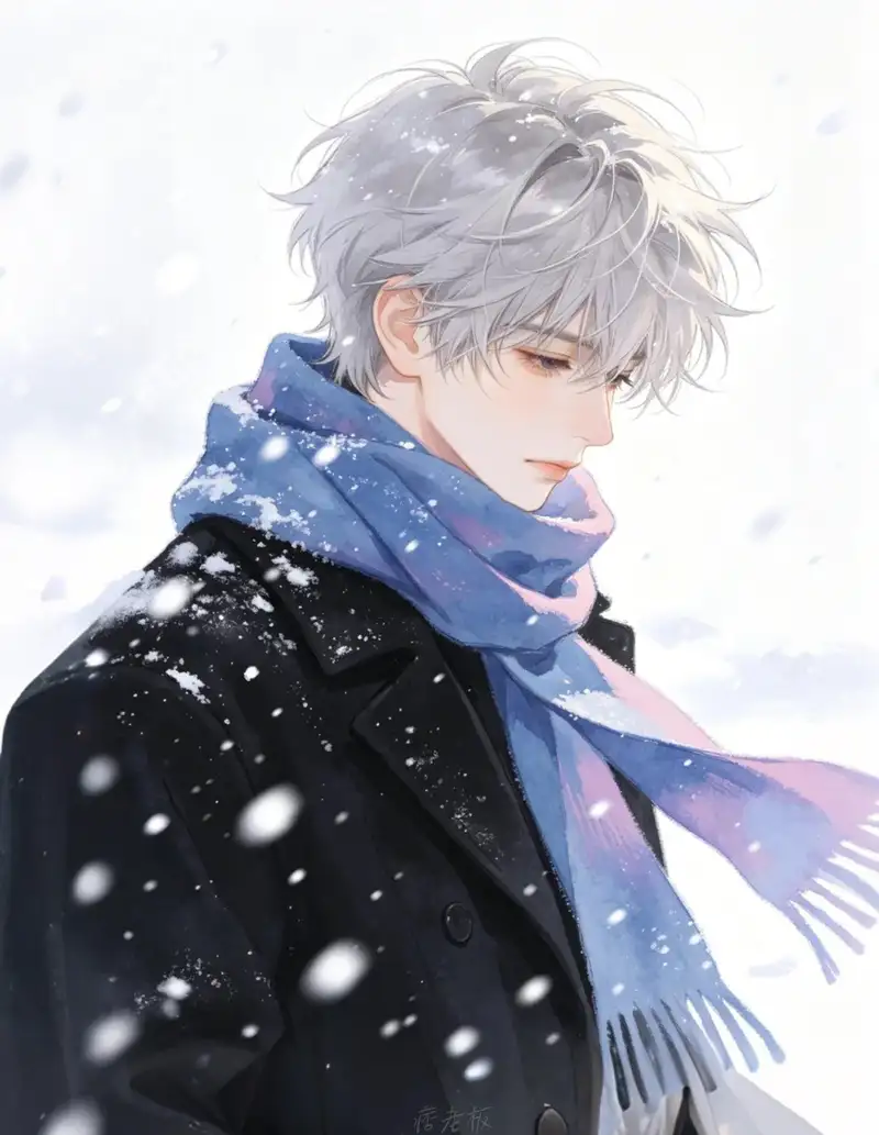 hình nền ảnh tuyết rơi anime chất lượng cao