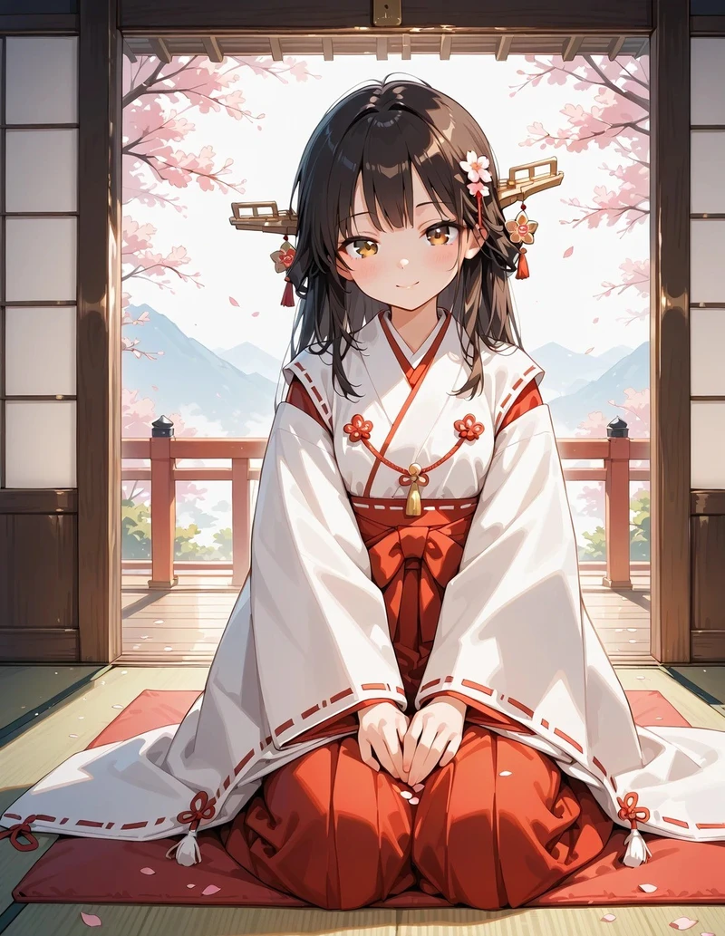ngắm hình ảnh anime nữ mặc kimono xinh đẹp