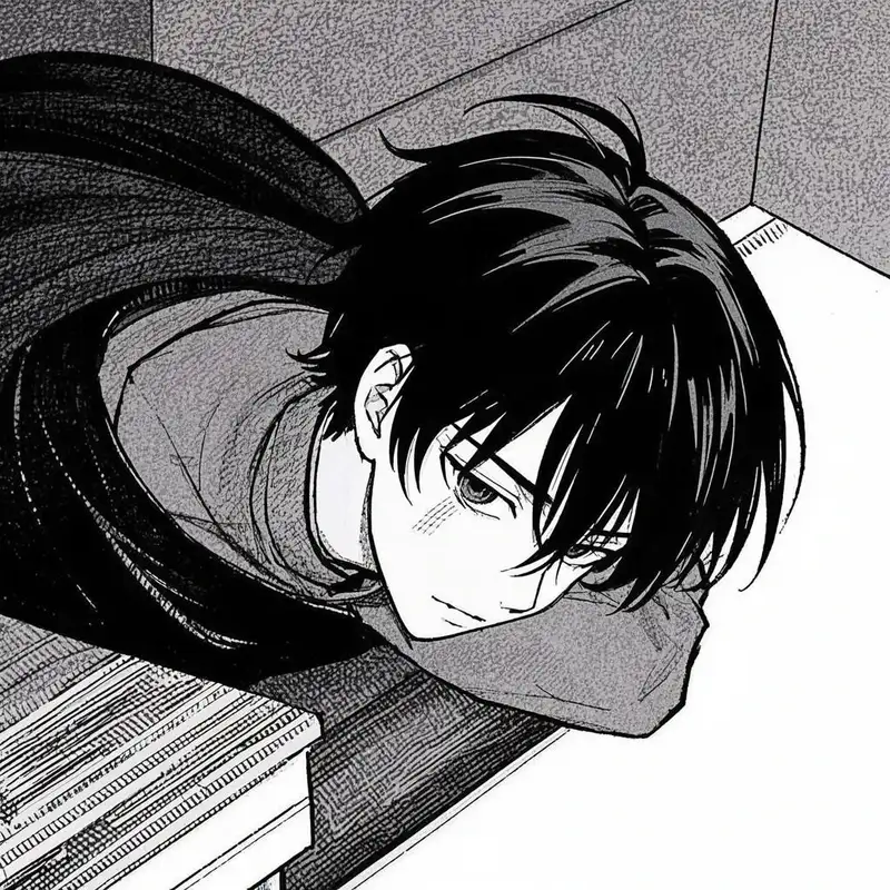 tải ảnh anime nam trắng đen miễn phí