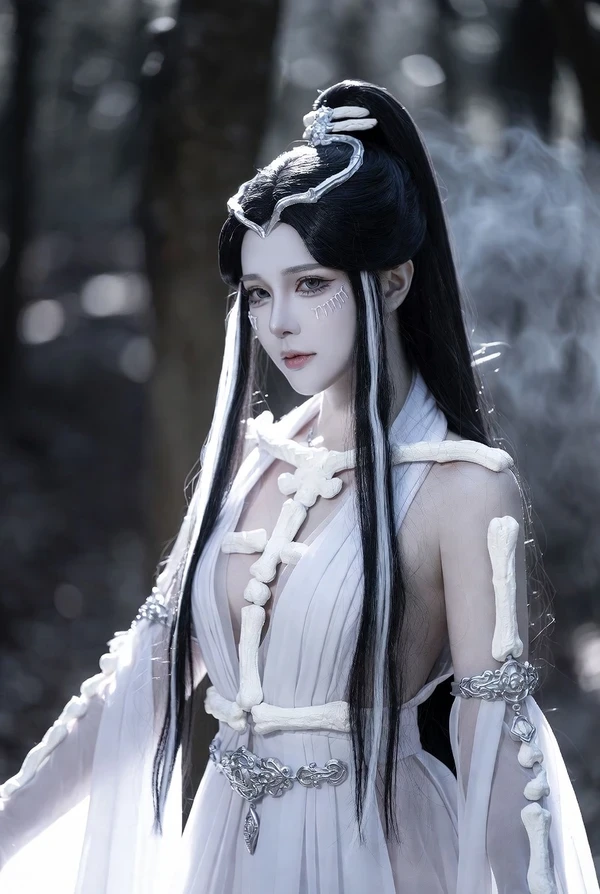 Ảnh cosplay bạch cốt tinh nóng bỏng huyền bí