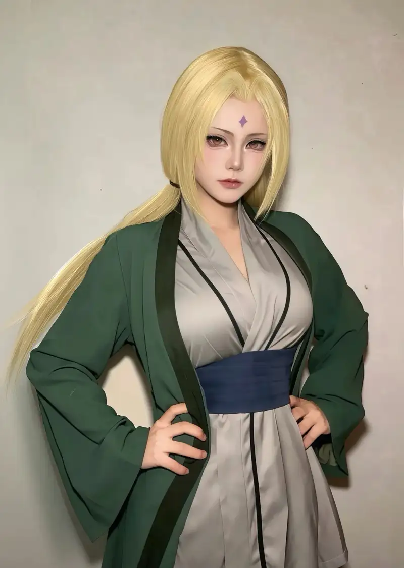 ảnh cosplay Tsunade anime mang phong cách chân thực