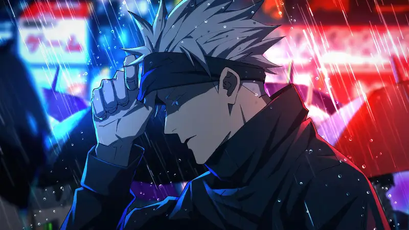 ảnh mưa buồn anime cô độc giữa khung cảnh rộng lớn