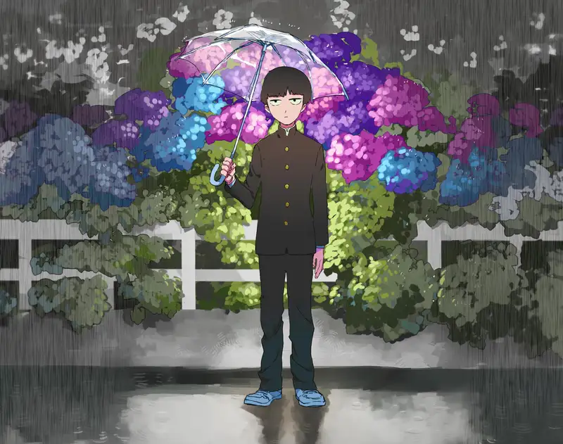 ảnh mưa buồn anime lãng mạn trong ngày mưa