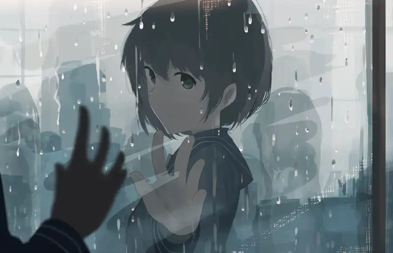 anime ảnh mưa buồn đẹp dành cho người thích anime