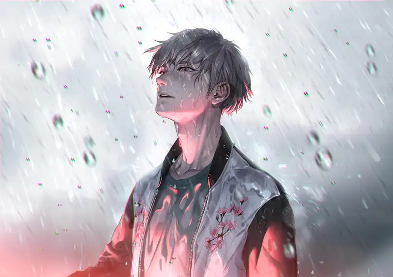 hình ảnh mưa anime buồn đầy cảm xúc và sâu lắng
