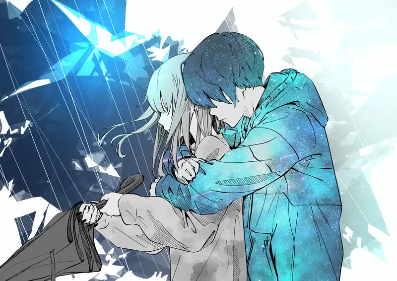 hình ảnh mưa buồn anime mang tâm trạng cô đơn
