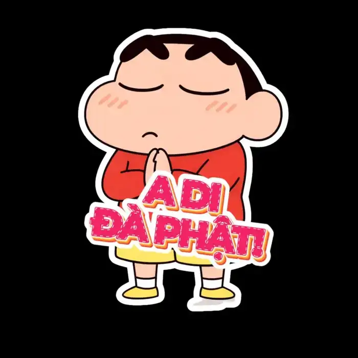 hình nhãn dán Shin vui nhộn dành cho tin nhắn hàng ngày