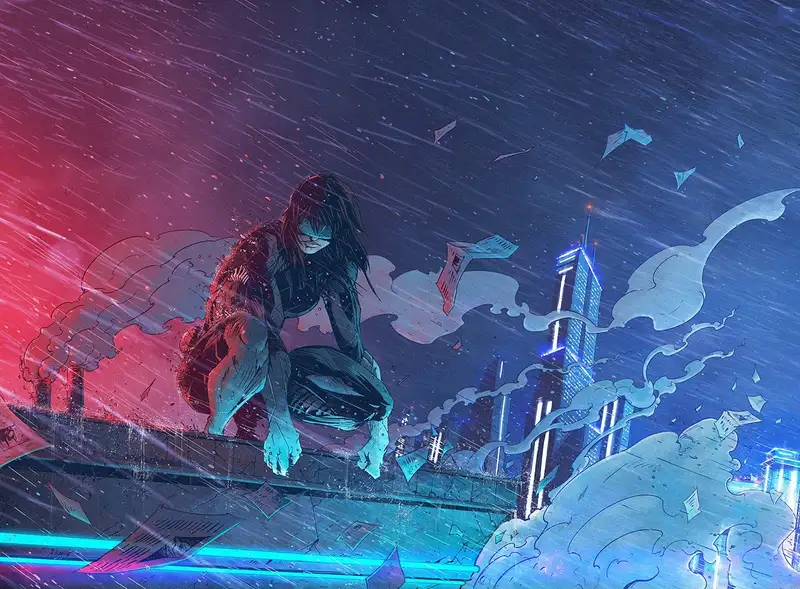 mưa buồn anime ảnh đẹp và ấn tượng