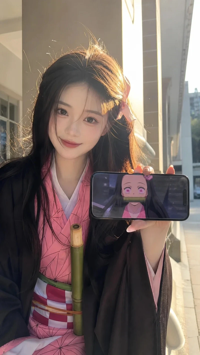 Nezuko cosplay trong trẻo ngọt ngào