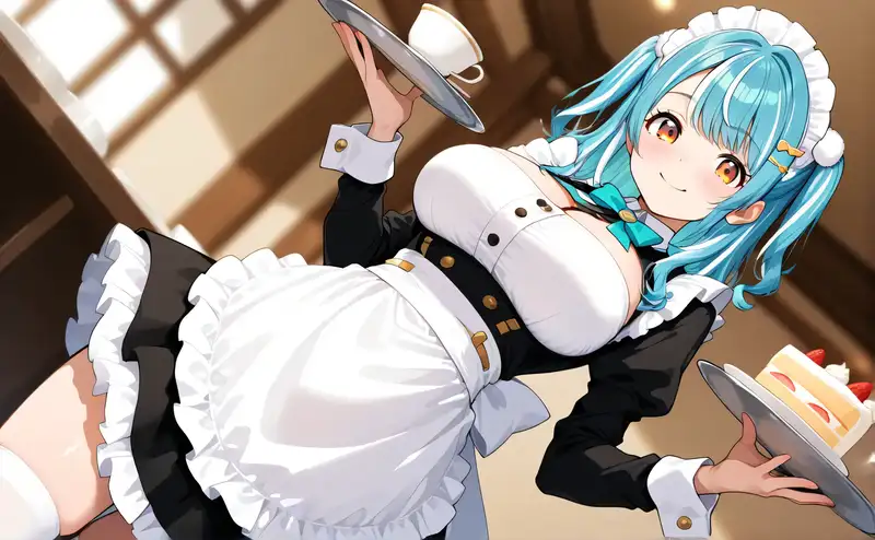 hình anime hầu gái dễ thương dành cho người yêu anime