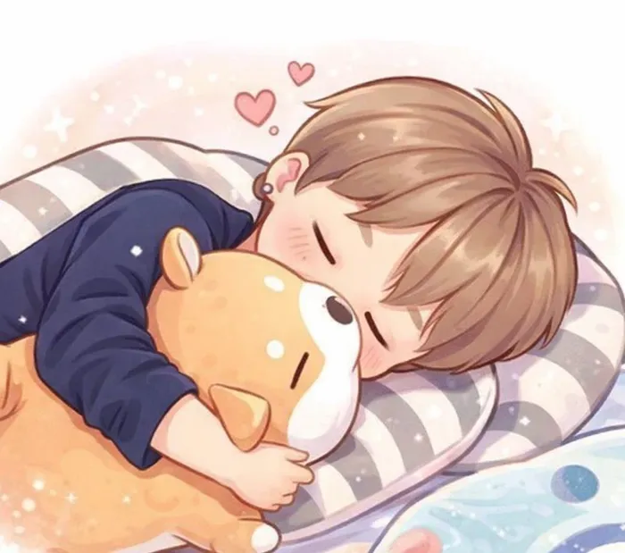 Ảnh chibi em bé trong trẻo hồn nhiên