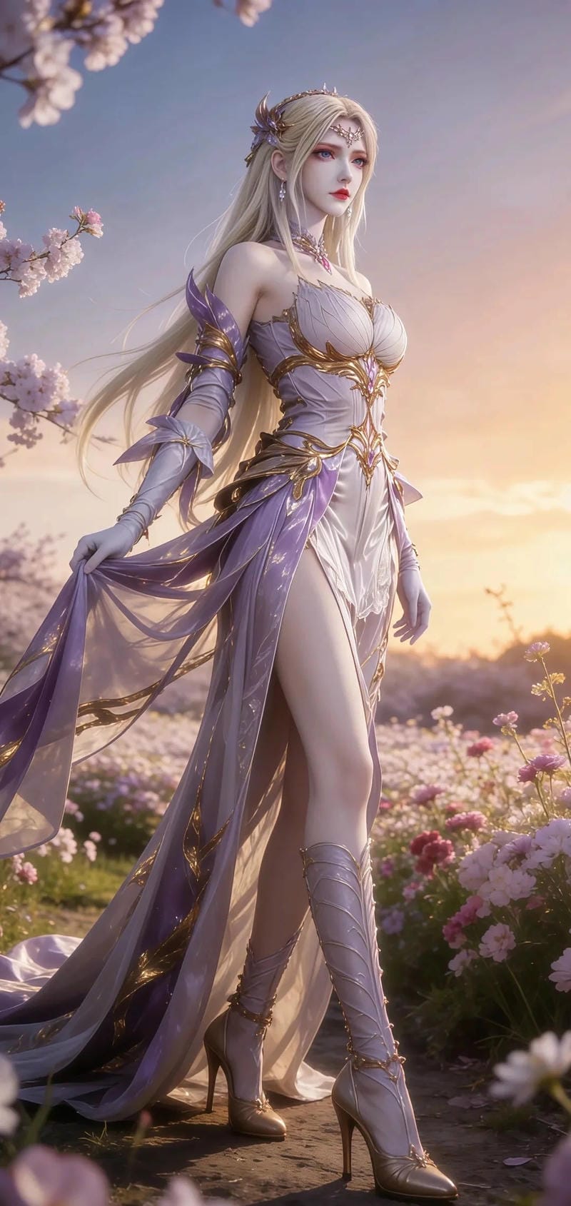Ảnh anime Thiên Nhận Tuyết sexy quyến rũ