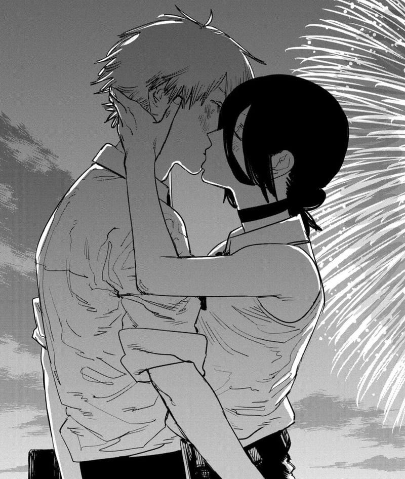 Ảnh anime hôn nhau của đôi tình nhân