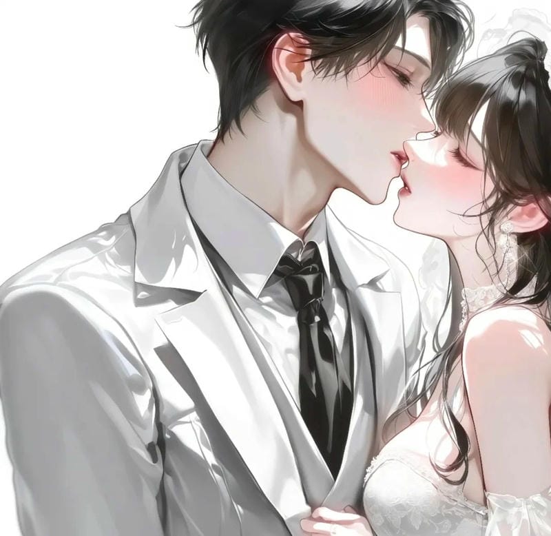 Ảnh anime hôn nhau ngọt ngào và lãng mạn
